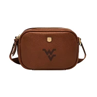 Fossil  West Virginia Mountaineers Danni Leather Crossbody Bag