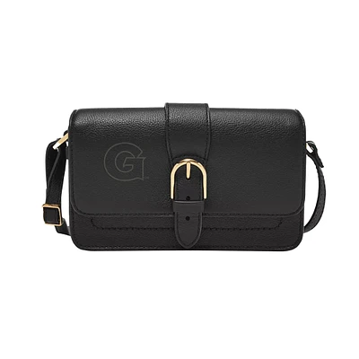 Fossil  Georgetown Hoyas Zoey Leather Small Flap Crossbody Bag