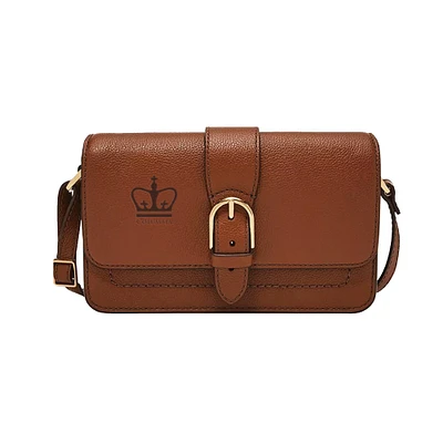 Fossil  Columbia University Zoey Leather Small Flap Crossbody Bag