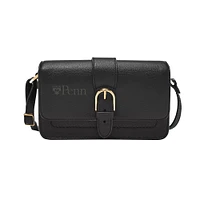 Fossil Pennsylvania Quakers Zoey Leather Small Flap Crossbody Bag