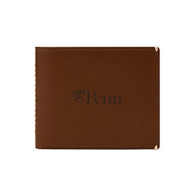 Fossil  Pennsylvania Quakers Westover Leather Bifold Flip Wallet
