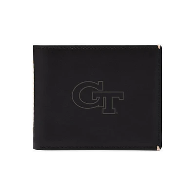Fossil Georgia Tech Yellow Jackets Westover Leather Bifold Flip Wallet