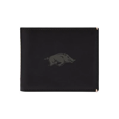 Fossil Arkansas Razorbacks Westover Leather Bifold Flip Wallet