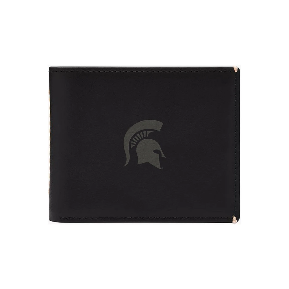 Fossil Michigan State Spartans Westover Leather Bifold Flip Wallet