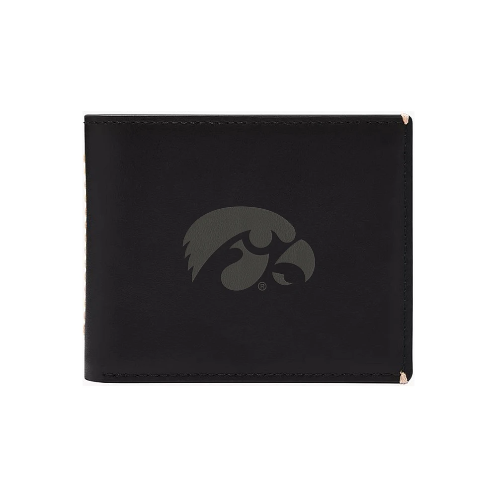 Fossil Iowa Hawkeyes Westover Leather Bifold Flip Wallet