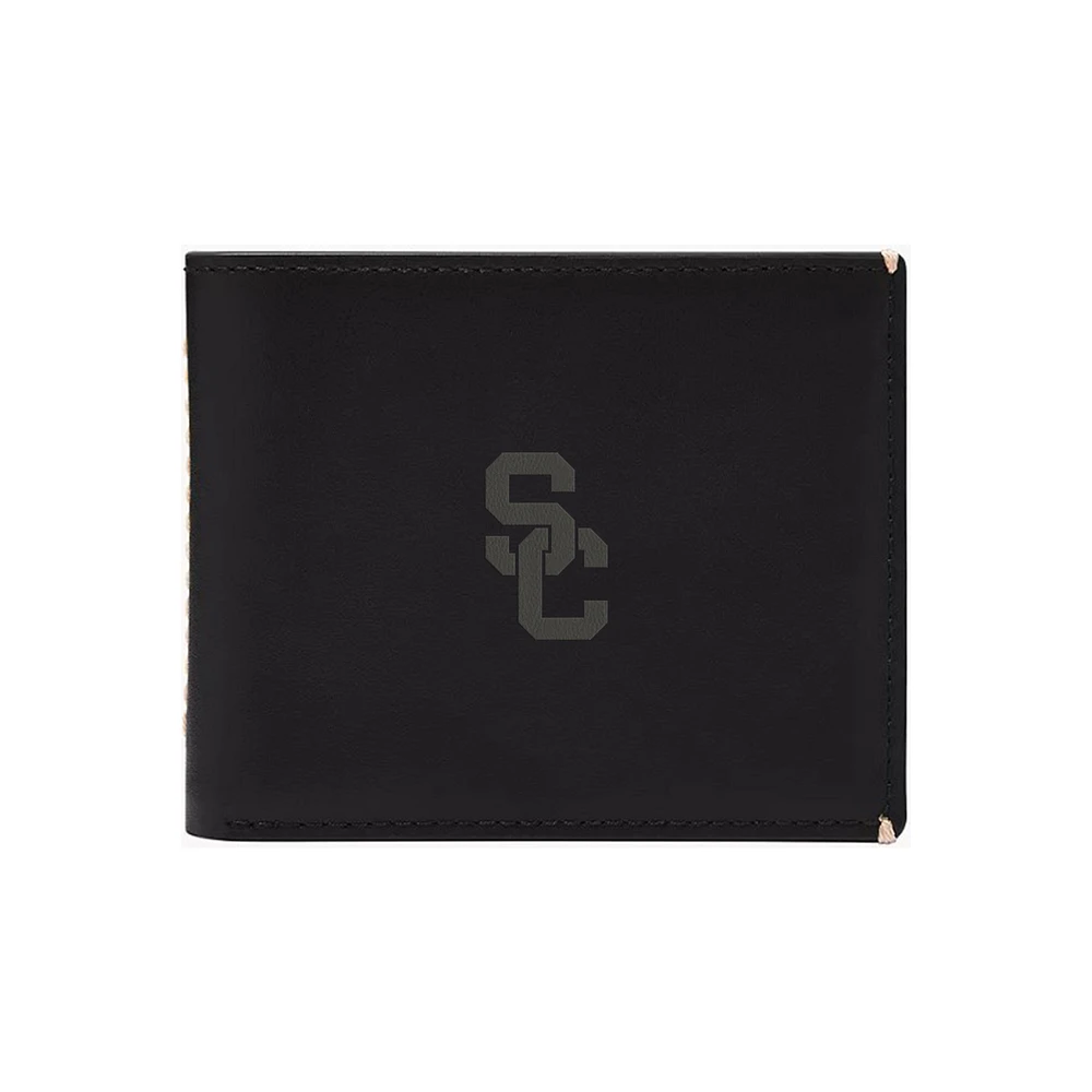 Fossil USC Trojans Westover Leather Bifold Flip Wallet