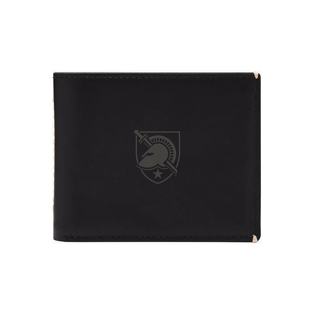 Fossil Army Black Knights Westover Leather Bifold Flip Wallet