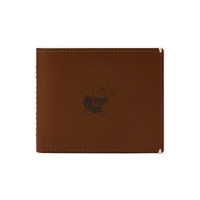 Fossil  Kansas Jayhawks Westover Leather Bifold Flip Wallet
