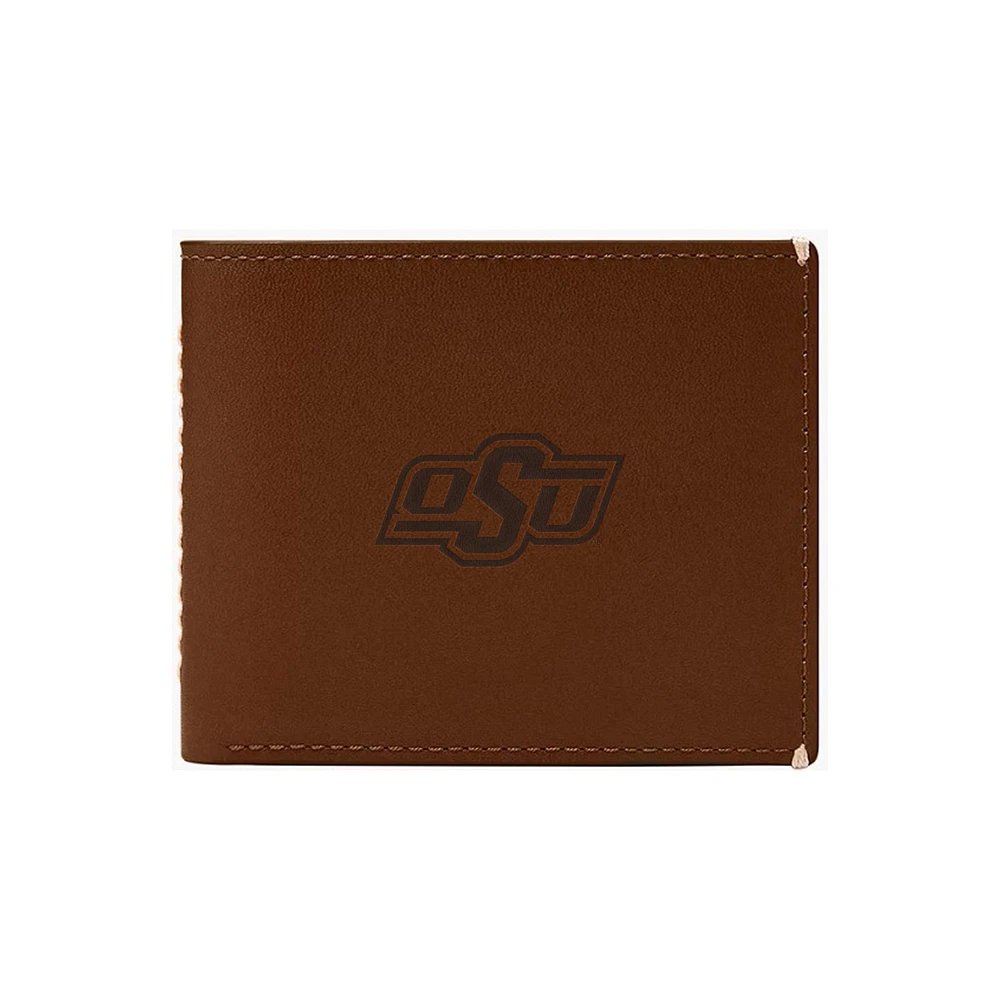 Fossil Oklahoma State Cowboys Westover Leather Bifold Flip Wallet