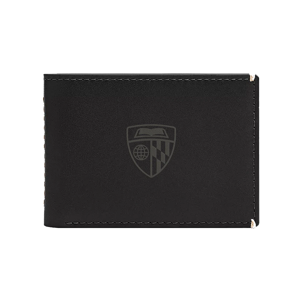 Fossil Johns Hopkins Blue Jays Westover Leather Front Pocket Wallet