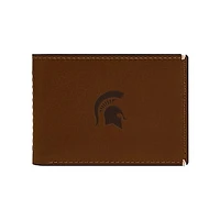 Fossil  Michigan State Spartans Westover Leather Front Pocket Wallet