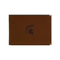 Fossil  Michigan State Spartans Westover Leather Front Pocket Wallet