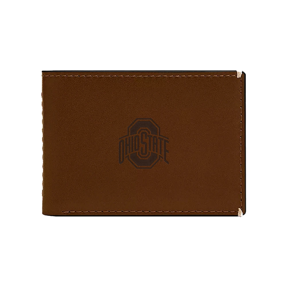 Fossil Ohio State Buckeyes Westover Leather Front Pocket Wallet