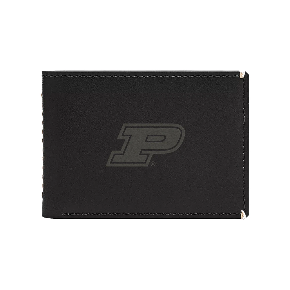 Fossil Purdue Boilermakers Westover Leather Front Pocket Wallet