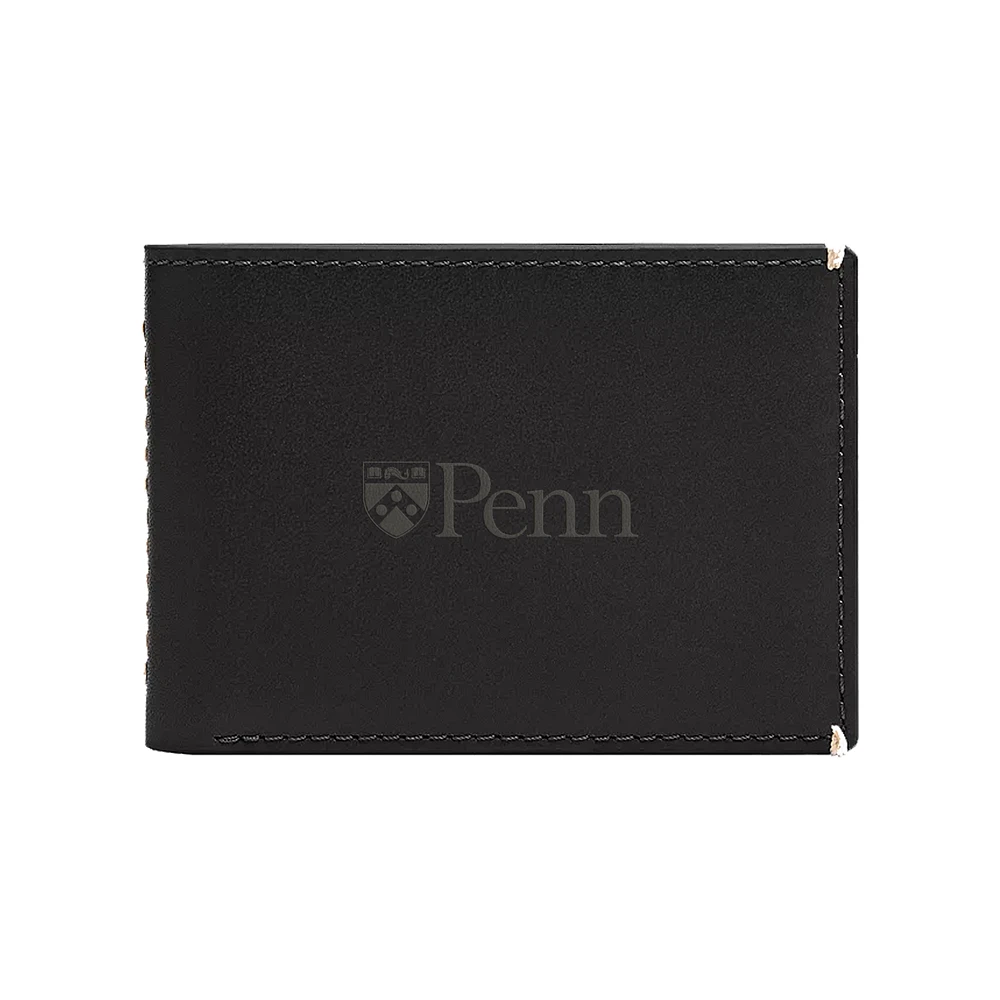 Fossil Pennsylvania Quakers Westover Leather Front Pocket Wallet