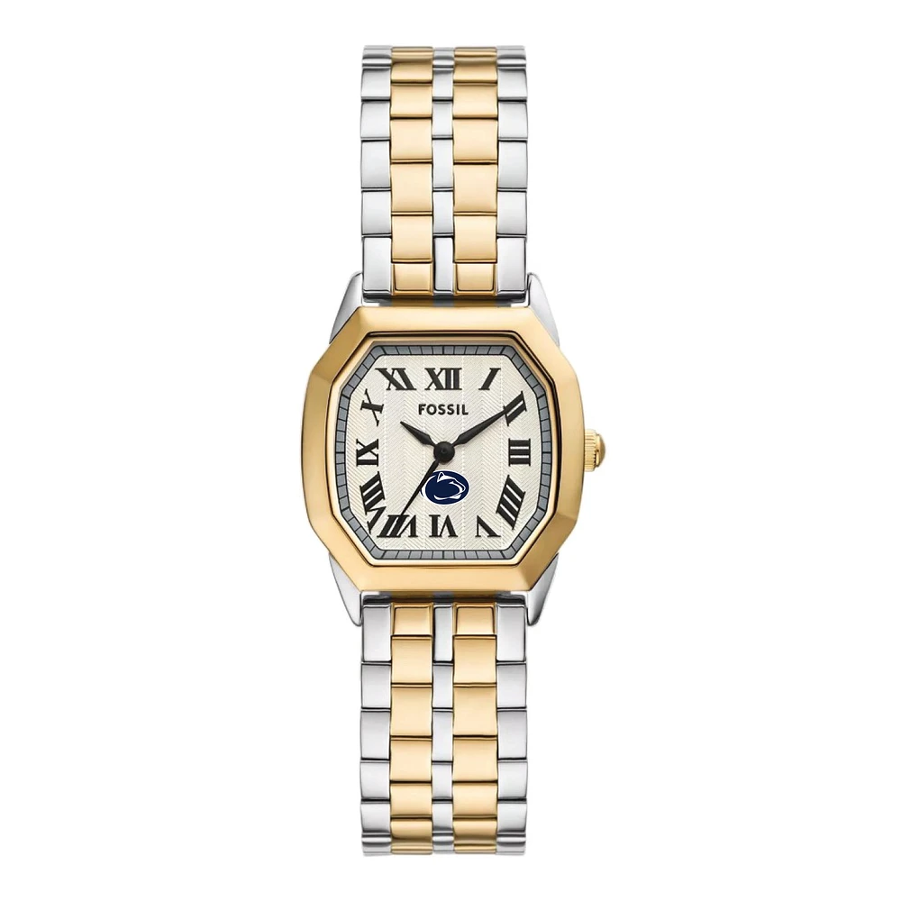 Fossil Penn State Nittany Lions Harlow Three-Hand Two-Tone Stainless Steel Watch