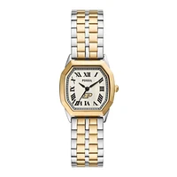 Fossil  Purdue Boilermakers Harlow Three-Hand Two-Tone Stainless Steel Watch