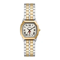 Fossil  Texas Tech Red Raiders Harlow Three-Hand Two-Tone Stainless Steel Watch