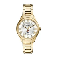 Fossil  Virginia Cavaliers Gilmore Gold Stainless Steel Watch