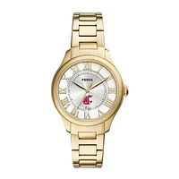 Fossil  Washington State Cougars Gilmore Gold Stainless Steel Watch