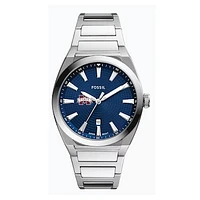 Fossil  Mississippi State Bulldogs Everett Three-Hand Date Stainless Steel Watch