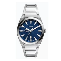 Fossil  Penn State Nittany Lions Everett Three-Hand Date Stainless Steel Watch