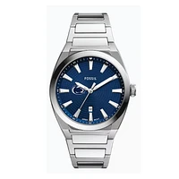 Fossil  Penn State Nittany Lions Everett Three-Hand Date Stainless Steel Watch