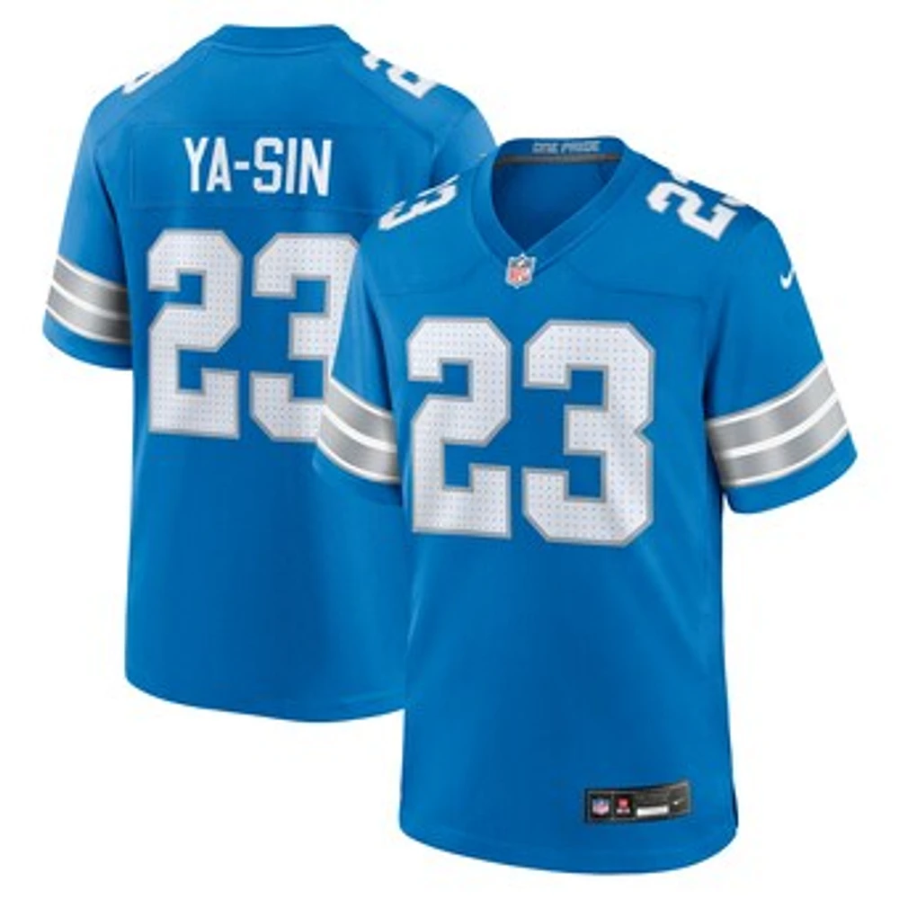 Men's Nike Rock Ya-Sin  Blue Detroit Lions Team Game Jersey
