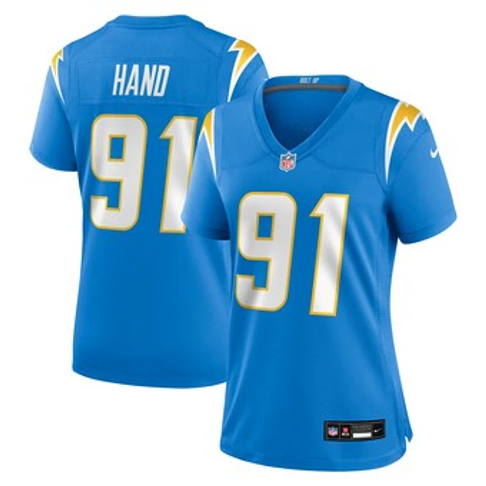 Women's Nike Da'Shawn Hand  Powder Blue Los Angeles Chargers Team Game Jersey