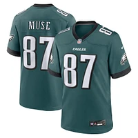 Men's Nike Nick Muse Midnight Green Philadelphia Eagles Team Game Jersey