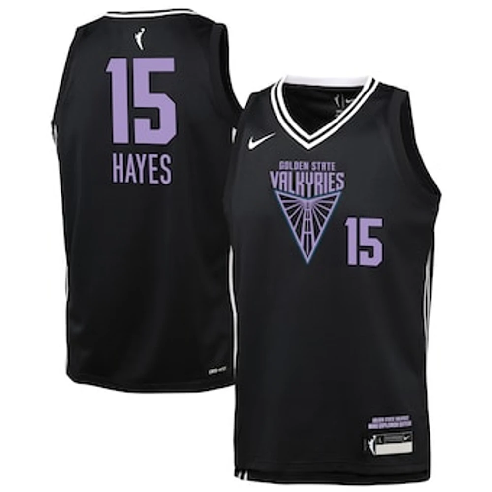 Youth Nike Tiffany Hayes Eclipse Black Golden State Valkyries Explorer Edition Player Jersey