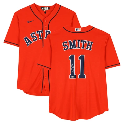 Cam Smith Houston Astros Autographed Orange Nike Replica Jersey