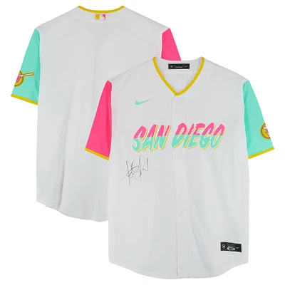 Fernando Tatis Jr. San Diego Padres Autographed White Nike City Connect Replica Jersey - Signature on Front