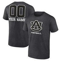 Men's Charcoal Auburn Tigers Personalized Name & Number Monochrome T-Shirt