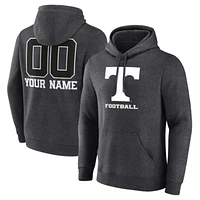 Men's Charcoal Tennessee Volunteers Personalized Name & Number Monochrome Pullover Hoodie