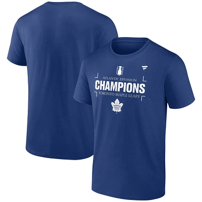 Men's Blue Toronto Maple Leafs 2025 Atlantic Division Champions T-Shirt
