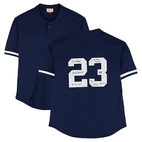 Don Mattingly New York Yankees Autographed Navy Mitchell & Ness Batting Practice Replica Jersey with Multiple Inscriptions