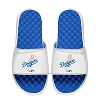 Youth ISlide White Los Angeles Dodgers Primary Logo Slide Sandals