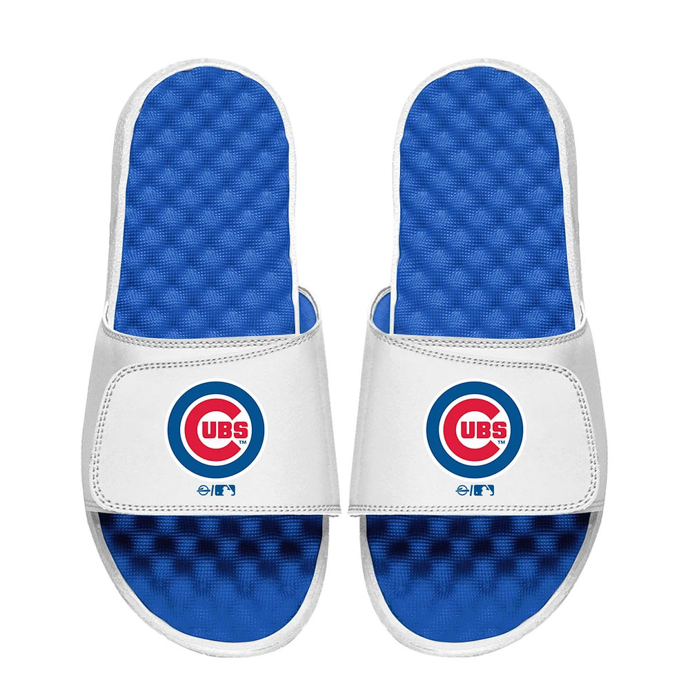 Unisex ISlide White Chicago Cubs Primary Logo Slide Sandals