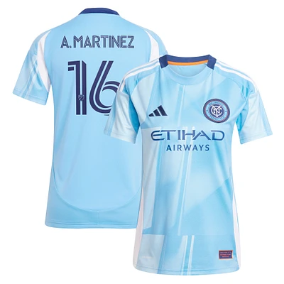 Women's adidas Alonso Martínez Light Blue New York City FC 2025 The Excelsior Kit Replica Player Jersey