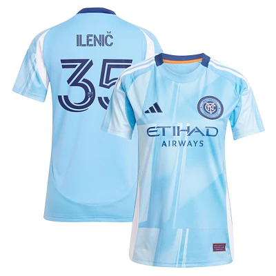 Women's adidas Mitja Ilenič Light Blue New York City FC 2025 The Excelsior Kit Replica Player Jersey