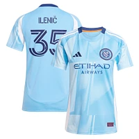 Women's adidas Mitja Ilenič Light Blue New York City FC 2025 The Excelsior Kit Replica Player Jersey