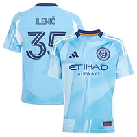 Youth adidas Mitja Ilenič Light Blue New York City FC 2025 The Excelsior Kit Replica Player Jersey