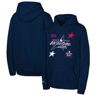 Youth Mitchell & Ness Navy 2025 MLB All-Star Game Pullover Hoodie