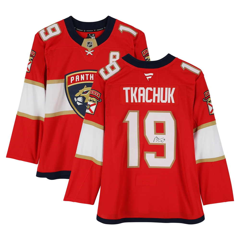 Matthew Tkachuk Florida Panthers Autographed Fanatics Premium Jersey