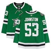 Wyatt Johnston Dallas Stars Autographed Kelly Green Fanatics Premium Jersey