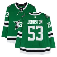 Wyatt Johnston Dallas Stars Autographed Kelly Green Fanatics Premium Jersey