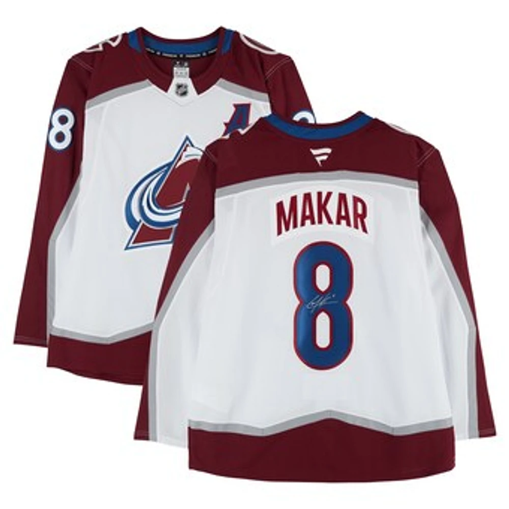 Cale Makar Colorado Avalanche Autographed White Fanatics Premium Jersey