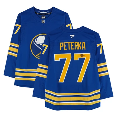 JJ Peterka Buffalo Sabres Autographed Royal Fanatics Premium Jersey