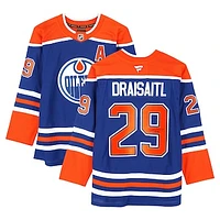 Leon Draisaitl Edmonton Oilers Autographed Royal Fanatics Premium Jersey